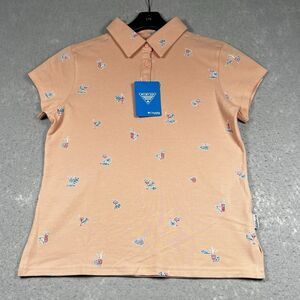 Columbia Polo Shirt Womens Size Small Sand Point Short Sleeve MSRP $50